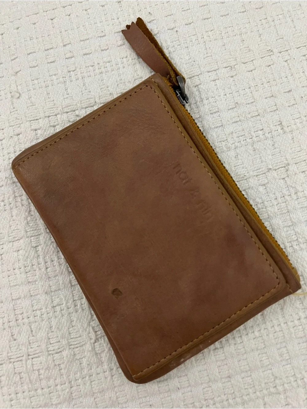 french brand ‘nat&nin’ leather card wallet